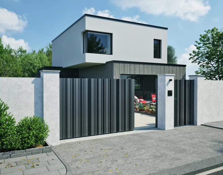 portail coulissant aluminium arenn kostum 2100